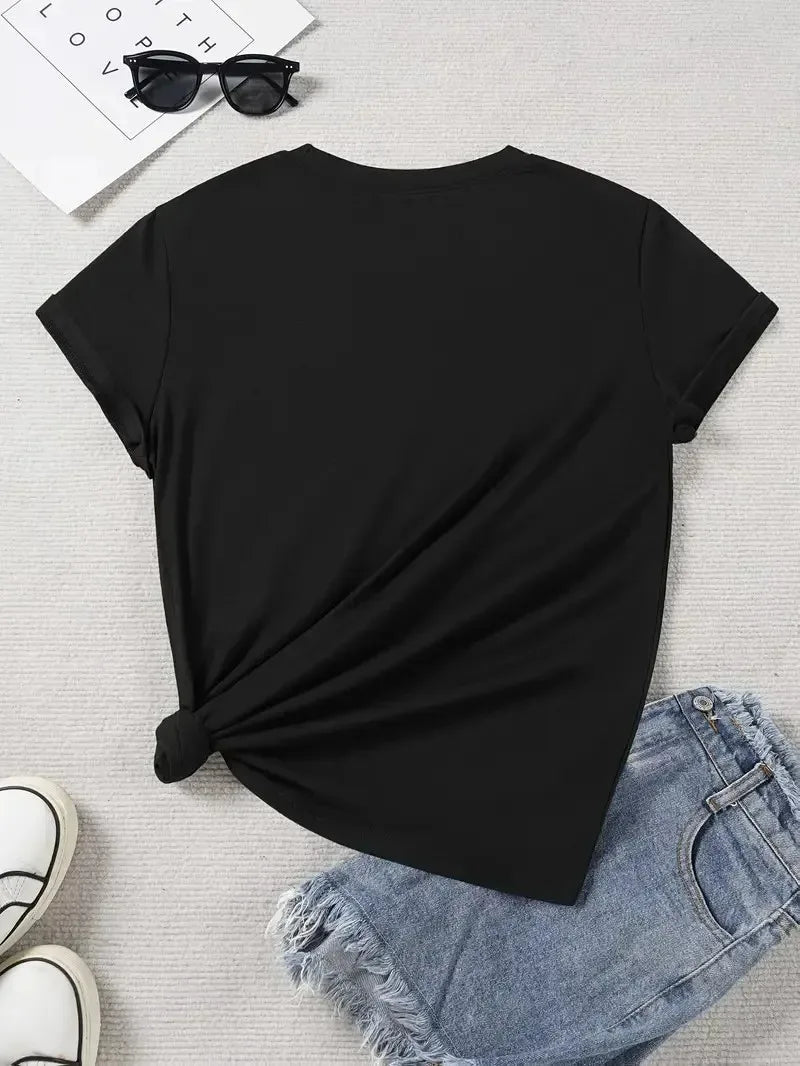 Matcha Latte Retro Iced Coffee Graphic T-Shirt, Coffee Lover Aesthetic Print Loose Crew Neck Short Sleeve Casual Daily Top